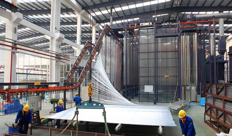 南宫NG28集团铝合金型材粉末喷涂出产线