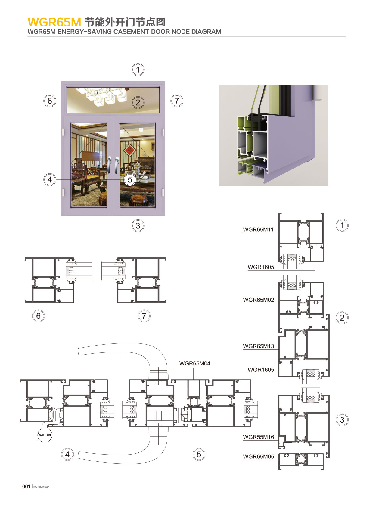 WGR65M隔热节能平开系列